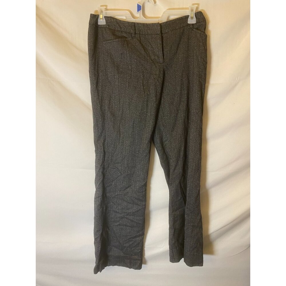 Michael Kors Women’s Scandi 10 gray Dress Pants Career missing button Medium M